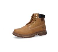 Schnürboots DOCKERS BY GERLI, Damen, Gr. 36, braun (golden, tan), Nubuklederimitat, Schuhe Schnürboots, Worker Boots, Schnürboots mit Schaftrandpolsterung (61454155-36) golden, tan