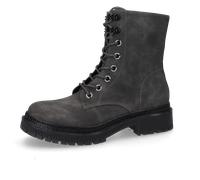 Schnürboots DOCKERS BY GERLI, Damen, Gr. 37, dunkelgrau, schwarz, Nubuklederimitat, Schuhe Schnürboots, Biker Boots mit Reißverschluss (83157536-37) dunkelgrau, schwarz