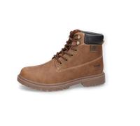 Schnürboots DOCKERS BY GERLI, Herren, Gr. 43, braun (cognac), Lederimitat, Schuhe Schnürboots, Workerboots, Schnürstiefel mit Blockabsatz (53344436-43) cognac