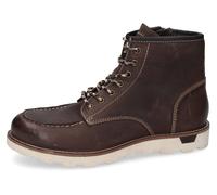 Schnürboots DOCKERS BY GERLI, Herren, Gr. 44, braun (schoko), Leder, Basic, Schuhe, Boots, Freizeitschuh mit gepolsterter Innensohle (71268520-44) schoko