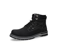 Schnürboots DOCKERS BY GERLI, Herren, Gr. 45, schwarz, Lederimitat, Schuhe Schnürboots, Winterboots, Workerboots mit Profilsohle (12543352-45) schwarz