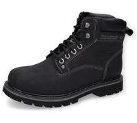 Schnürboots DOCKERS BY GERLI, Herren, Gr. 47, schwarz, Leder, unifarben, Schuhe Schnürboots, Winterboots, Workerboots mit Profilsohle (46564434-47)