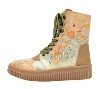 Schnürboots DOGO "Future High Top Boots Explore Damen Stiefeletten", Damen, Gr. 41, Normalschaft, bunt (mehrfarbig), Lederimitat, Schuhe Schnürboots, Handgefertigt (42638523-41) mehrfarbig