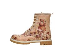 Schnürboots DOGO "Longe Boots Schnürstiefel It Wasn't Me Damen Stiefeletten", Damen, Gr. 38, Normalschaft, braun (braun, braun), Lederimitat, Schuhe Schnürboots, Handgefertigt (59954739-38) braun, bra