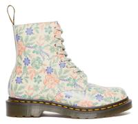 Schnürboots DR. MARTENS "1460 Pascal", Damen, Gr. 37, beige (creme geblümt), Leder, geblümt, Schuhe Schnürboots, Boots mit Blumenprint (10341325-37) creme geblümt