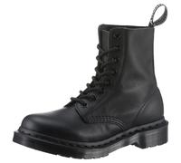 Schnürboots DR. MARTENS "1460 Pascal Mono", Damen, Gr. 37, schwarz (schwarz, mono), Leder, Schuhe Schnürboots, Schnürschuh, Festival, Stiefelette mit praktischer Schnürung (89635509-37) schwarz, mono