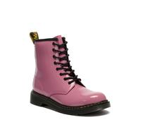 Schnürboots DR. MARTENS "1460 Y Black Patent Lamper", Mädchen, Gr. 37, pink, Lackleder, Schuhe Schnürboots, Kinder Stiefel, Boots mit logobedruckter Anziehlasche (64536042-37) pink