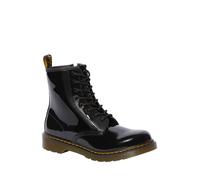 Schnürboots DR. MARTENS "1460 Y Black Patent Lamper", Mädchen, Gr. 37, schwarz, Lackleder, Schuhe Schnürboots, Kinder Stiefel, Boots mit logobedruckter Anziehlasche (72165606-37) schwarz