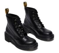 Schnürboots DR. MARTENS "Alderstone", Damen, Gr. 42, schwarz, Leder, Basic, Schuhe Schnürboots, Stiefelette, Schnürboots mit Blockabsatz (74221910-42) schwarz