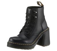 Schnürboots DR. MARTENS "Jesy", Damen, Gr. 40, schwarz, Leder, Schuhe Schnürboots, Blockabsatz, Stiefelette mit modischen Metall Eyelets (91562722-40) schwarz