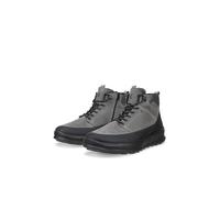 Schnürboots ECCO "ECCO BYWAY 2.0", Herren, Gr. 39, grau (grau, schwarz), Nubukleder, Textil, Schuhe Schnürboots, Outdoorboots, Stiefelette mit Profilsohle, waterproof (37349507-39) grau, schwarz