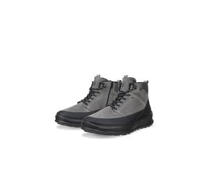 Schnürboots ECCO "ECCO BYWAY 2.0", Herren, Gr. 41, grau (grau, schwarz), Nubukleder, Textil, Schuhe Schnürboots, Outdoorboots, Stiefelette mit Profilsohle, waterproof (37349507-41) grau, schwarz