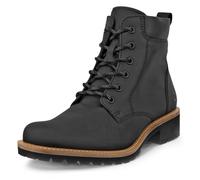 Schnürboots ECCO "ELAINA", Damen, Gr. 38, schwarz, Nubukleder, Schuhe Schnürboots, Schnürstiefelette, Boots mit Profilsohle (34356609-38) schwarz