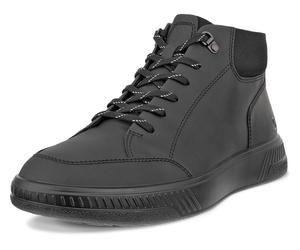 Schnürboots ECCO, Herren, Gr. 41, schwarz, Leder, Schuhe Schnürboots, Stiefelette, Klassik-Boots mit softer Schaftrandpolsterung (15970207-41) schwarz