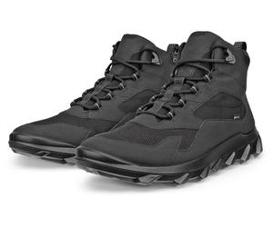 Schnürboots ECCO "MX M", Herren, Gr. 41, schwarz, Lederimitat, Textil, Schuhe Schnürboots, Outdoorschuh, Wanderschuh, Winterboots mit GORE-TEX (62077533-41) schwarz
