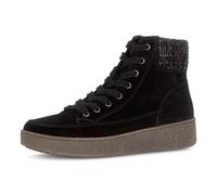 Gabor Stiefelette schwarz Velour H-Weite 72.835.47 - Größe 43