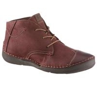 Schnürboots JOSEF SEIBEL "Fergey 18", Damen, Gr. 37, rot (bordeaux), Nubukleder, used, Schuhe Schnürboots, Komfortschuh mit Wechselfußbett (53949326-37) bordeaux