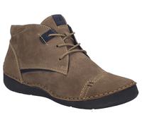 Schnürboots JOSEF SEIBEL "Fergey 43", Damen, Gr. 44, braun (castagne, kombi), Leder, Schuhe Schnürboots, Boots, Komfortschuh mit Wechselfußbett aus Leder (78213136-44)