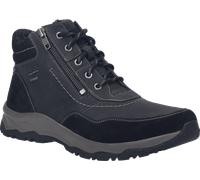 Schnürboots JOSEF SEIBEL "Leroy 57", Herren, Gr. 42, schwarz, Leder, Schuhe Schnürboots, Trekking Schuh, Bequemschuh in Schuhweite H (66687706-42) schwarz