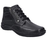 Schnürboots JOSEF SEIBEL "New Anvers 84", Herren, Gr. 42, schwarz, Leder, Schuhe Schnürboots, Winterstiefel, Komfortschuh, Schnürstiefel in Weite K (extraweit) (26786556-42) schwarz