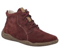 Schnürboots JOSEF SEIBEL "Wynona 05", Damen, Gr. 39, rot (bordeaux), Veloursleder, Schuhe Schnürboots, Boots, Komfortschuh mit Wechselfußbett und Weite G (91382762-39)