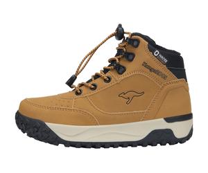 Schnürboots KANGAROOS "K-NB SAULT RV", Mädchen, Gr. 31, braun (tan, jet schwarz), Synthetik, Textil, Schuhe Schnürboots, Winterschuhe, Winterboots, Schnürstiefel, Winterstiefel (60472823-31) tan, jet 