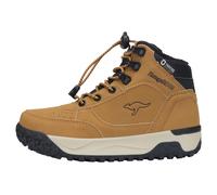 Schnürboots KANGAROOS "K-NB SAULT RV", Mädchen, Gr. 31, tan, jet schwarz, Synthetik, Textil, Schuhe Schnürboots, Winterschuhe, Winterboots, Schnürstiefel, Winterstiefel (60472823-31) tan, jet schwarz