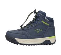 Schnürboots KANGAROOS "K-NB SAULT RV", Mädchen, Gr. 38, bunt (dk navy, lime), Synthetik, Textil, Schuhe Schnürboots, Winterschuhe, Winterboots, Schnürstiefel, Winterstiefel (21519148-38) dk navy, lime