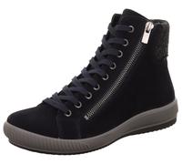 Schnürboots LEGERO "TANARO 5.0", Damen, Gr. 37, blau (nachtblau), Textil, Veloursleder, Schuhe Schnürboots, High Top-Sneaker mit zusätzlichem Reißverschluss (54804719-37) nachtblau