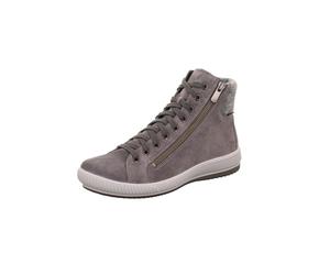 Schnürboots LEGERO "TANARO 5.0", Damen, Gr. 43, grau, Textil, Veloursleder, Schuhe Schnürboots, High Top-Sneaker mit zusätzlichem Reißverschluss (11810765-43) grau