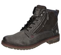 Schnürboots LERROS, Damen, Gr. 46, grau (anthrazit), Lederimitat, Schuhe Schnürboots, Schnürboots, mit seitlichem Reißverschluss (76818767-46) anthrazit