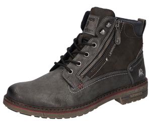 Schnürboots LERROS, Herren, Gr. 46, grau (anthrazit), Lederimitat, Schuhe Schnürboots, Schnürboots, mit seitlichem Reißverschluss (76818767-46) anthrazit