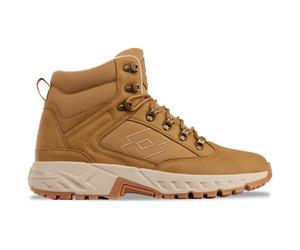 Schnürboots LOTTO, Damen, Gr. 47, beige (wheat), Synthetik, Textil, mehrfarbig, Schuhe Schnürboots, - in großen Größen (95469161-47) wheat