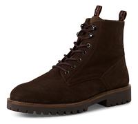 Schnürboots MARCO TOZZI BY GMK, Herren, Gr. 45, mocca, Nubukleder, unifarben, Schuhe Schnürboots, Blockabsatz, Schnürstiefelette mit praktischem Innenreißverschluss (81555628-45) mocca