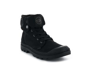 Schnürboots PALLADIUM "BAGGY", Damen, Gr. 42, schwarz, schwarz, Textil, Schuhe Schnürboots, Schnürstiefel aus Canvas, umklappbarer Schaft (38334942-42) schwarz, schwarz