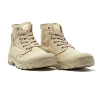 Schnürboots PALLADIUM "MONO CHROME", Damen, Gr. 40, desert, Textil, Schuhe Schnürboots, Schnürstiefel, Schnürstiefelette aus Canvas (42683533-40) desert