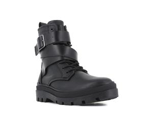 Schnürboots PALLADIUM "PALLAGRADE RANGER L", Damen, Gr. 39, schwarz, Leder, Schuhe Schnürboots, Schnürstiefel, Schnürstiefelette mit Reißverschluss (96095922-39) schwarz