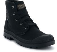 Schnürboots PALLADIUM "PAMPA HI", Damen, Gr. 40, atmungsaktiv, schwarz, Textil, Schuhe Schnürboots, Schnürstiefel, Schnürstiefelette aus Canvas (55540218-40) schwarz