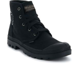 Schnürboots PALLADIUM "PAMPA HI", Damen, Gr. 40, schwarz, Textil, Schuhe Schnürboots, Schnürstiefel, Schnürstiefelette aus Canvas (55540218-40) schwarz