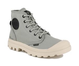 Schnürboots PALLADIUM "PAMPA HI HTG SUPPLY", Damen, Gr. 43, abbey stone, Textil, Schuhe Schnürboots, Schnürstiefel, Schnürstiefelette aus Canvas (97002800-43) abbey stone