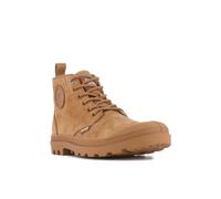 Schnürboots PALLADIUM "PAMPA HI NBK", Damen, Gr. 37, braun (mahogany), Leder, Schuhe Schnürboots, Schnürstiefel, Schnürstiefelette (16350841-37) mahogany