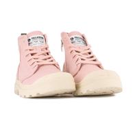 Schnürboots PALLADIUM "PAMPA HI ZIP ORGANIC", Damen, Gr. 37, pink (nature pink), Textil, Schuhe Schnürboots (11335526-37) nature pink