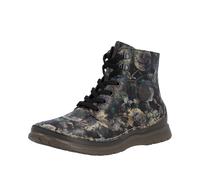 Schnürboots RIEKER, Damen, Gr. 37, bunt (multi), Lederimitat, Schuhe Schnürboots, Keilabsatz, Herbstboots mit modischen Kontrastnähten (28697742-37) multi