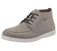 Schnürboots RIEKER, Herren, Gr. 42, beige (hellbeige), Veloursleder, unifarben, Schuhe Schnürboots, Stiefelette, High-Top Sneaker, Klassik-Boots mit Lederinnensohle (24772914-42) hellbeige