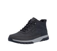 Schnürboots RIEKER, Herren, Gr. 47, schwarz, Lederimitat, Textil, unifarben, Schuhe Schnürboots, Outdoorboots, Sneakerboots mit wasserabweisender TEX-Membran (86879840-47) schwarz