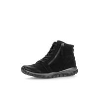 Schnürboots ROLLINGSOFT, Damen, Gr. 38, schwarz, Nubukleder, unifarben, Schuhe Schnürboots, Herbstboots, Stiefelette mit weicher Schaftrandpolsterung (56596606-38) schwarz