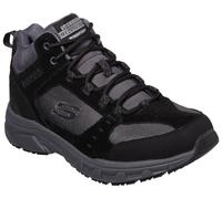 Skechers Herren Oak Canyon Ironhide trekking shoes,hiking boots, Black Suede Mesh Pu Charcoal Trim, 42 EU