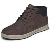 Schnürboots SKECHERS "PALMIRO-WALLACE", Herren, Gr. 44, braun (dunkelbraun), Schuhe Schnürboots, Schnürboots, Casual-Stiefelette mit waterproof-Ausstattung (83107503-44) dunkelbraun