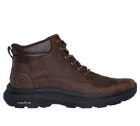 Schnürboots SKECHERS "POLLARD-WAYLON", Herren, Gr. 42, dunkelbraun, Leder, Schuhe Schnürboots, Winterboots, Schnürschuh mit Goodyear Laufsohle (64025639-42) dunkelbraun