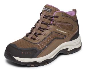 Schnürboots SKECHERS "TREGO-ASHAWAY", Damen, Gr. 37, braun, Leder, Textil, Schuhe Schnürboots, Outdoorschuh, Schnürschuh, Wanderschuh mit Relaxed Fit-Ausstattung (79796041-37) braun